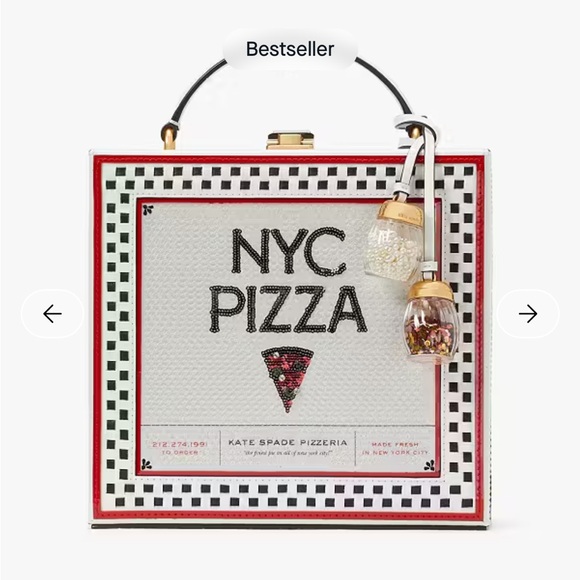 kate spade Handbags - Kate Spade NYC Pizza Slice 3d Pizza Box Top-handle Bag
